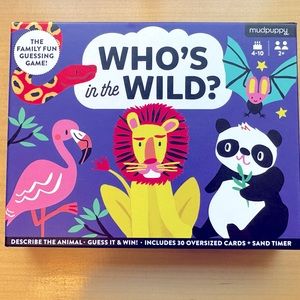 Children’s educational card game: WHO’s IN THE WILD? Ages 3-10.
